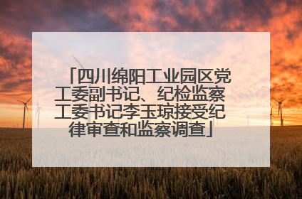 四川绵阳工业园区党工委副书记、纪检监察工委书记李玉琼接受纪律审查和监察调查