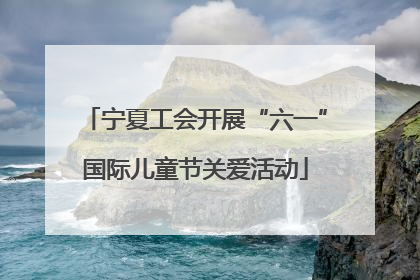 宁夏工会开展“六一”国际儿童节关爱活动