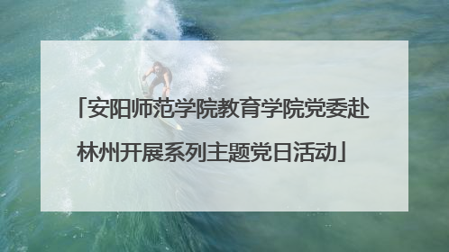 安阳师范学院教育学院党委赴林州开展系列主题党日活动