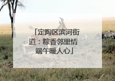 定陶区滨河街道：粽香邻里情 端午暖人心