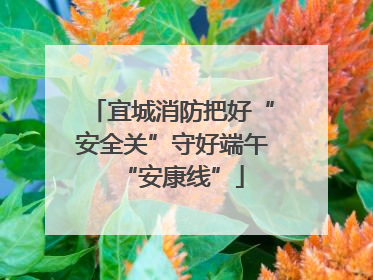 宜城消防把好“安全关”守好端午“安康线”