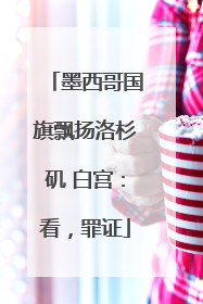 墨西哥国旗飘扬洛杉矶 白宫：看，罪证