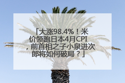 大涨98.4%！米价领跑日本4月CPI，前首相之子小泉进次郎将如何破局？