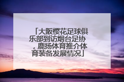 大阪樱花足球俱乐部到访烟台足协，鹿扬体育推介体育装备发展情况