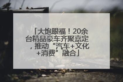大饱眼福！20余台精品豪车齐聚嘉定，推动“汽车+文化+消费”融合