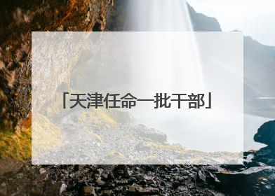 天津任命一批干部