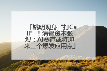 姚明现身“打Call”！清智资本张煜：AI赛道或将迎来三个爆发应用点