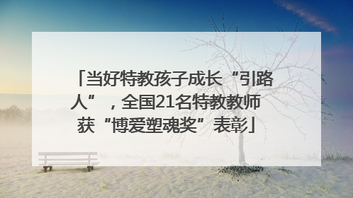 当好特教孩子成长“引路人”，全国21名特教教师获“博爱塑魂奖”表彰