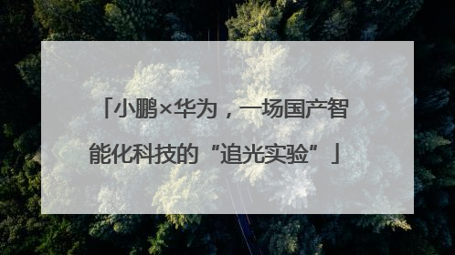 小鹏×华为，一场国产智能化科技的“追光实验”