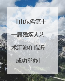 山东省第十一届残疾人艺术汇演在临沂成功举办