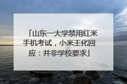 山东一大学禁用红米手机考试，小米王化回应：并非学校要求
