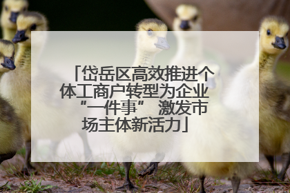岱岳区高效推进个体工商户转型为企业“一件事” 激发市场主体新活力