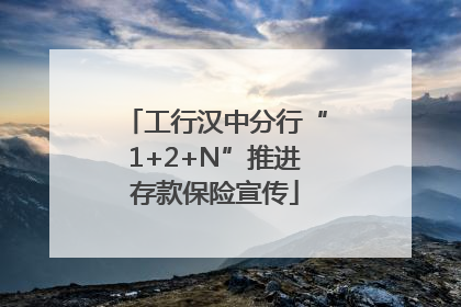 工行汉中分行“1+2+N”推进存款保险宣传