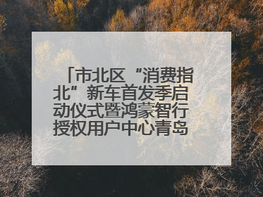 市北区“消费指北”新车首发季启动仪式暨鸿蒙智行授权用户中心青岛重庆南路开业盛典成功举办