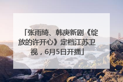 张雨绮、韩庚新剧《绽放的许开心》定档江苏卫视，6月5日开播