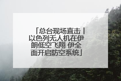 总台现场直击丨以色列无人机在伊朗低空飞翔 伊全面开启防空系统