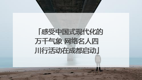 感受中国式现代化的万千气象 网络名人四川行活动在成都启动