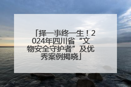 择一事终一生！2024年四川省“文物安全守护者”及优秀案例揭晓
