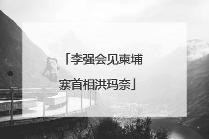 李强会见柬埔寨首相洪玛奈