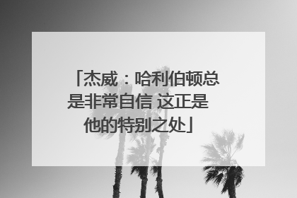 杰威：哈利伯顿总是非常自信 这正是他的特别之处