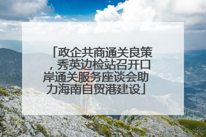 政企共商通关良策，秀英边检站召开口岸通关服务座谈会助力海南自贸港建设