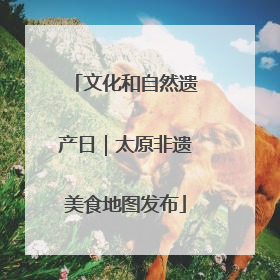 文化和自然遗产日｜太原非遗美食地图发布