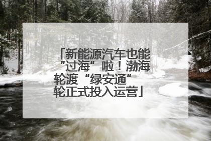 新能源汽车也能“过海”啦！渤海轮渡“绿安通” 轮正式投入运营