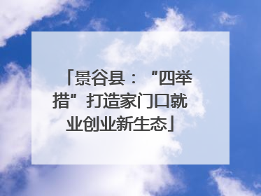 景谷县：“四举措”打造家门口就业创业新生态