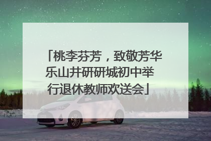 桃李芬芳，致敬芳华 乐山井研研城初中举行退休教师欢送会