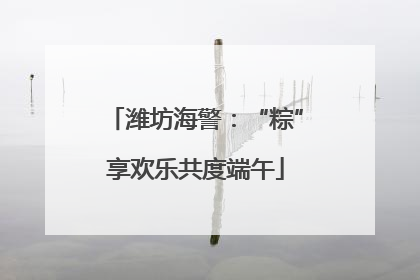 潍坊海警：“粽”享欢乐共度端午