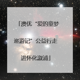 澳优“爱的童梦巡游记”公益行走进怀化溆浦