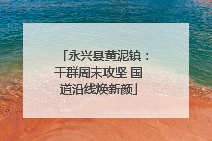 永兴县黄泥镇：干群周末攻坚 国道沿线焕新颜