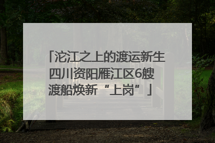 沱江之上的渡运新生 四川资阳雁江区6艘渡船焕新“上岗”