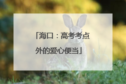 海口：高考考点外的爱心便当