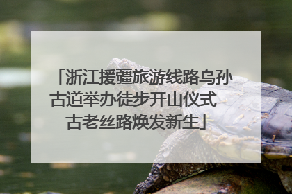 浙江援疆旅游线路乌孙古道举办徒步开山仪式 古老丝路焕发新生