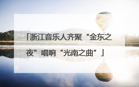 浙江音乐人齐聚“金东之夜”唱响“光南之曲”