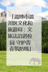 淄博市淄川区文化和旅游局：文旅法治进校园 守护青春筑防线