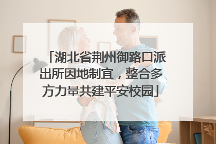 湖北省荆州御路口派出所因地制宜，整合多方力量共建平安校园