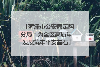 菏泽市公安局定陶分局：为全区高质量发展筑牢平安基石