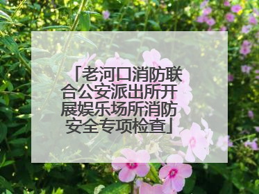 老河口消防联合公安派出所开展娱乐场所消防安全专项检查