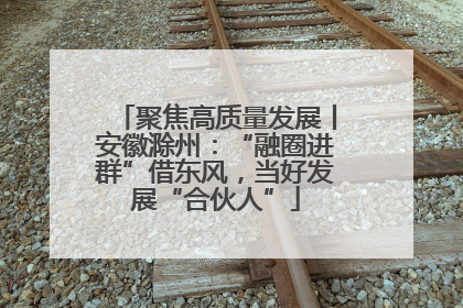 聚焦高质量发展丨安徽滁州：“融圈进群”借东风，当好发展“合伙人”