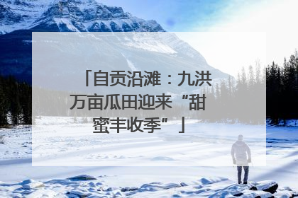 自贡沿滩：九洪万亩瓜田迎来“甜蜜丰收季”