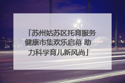 苏州姑苏区托育服务健康市集欢乐启幕 助力科学育儿新风尚