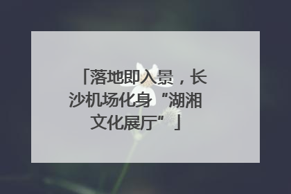 落地即入景，长沙机场化身“湖湘文化展厅”