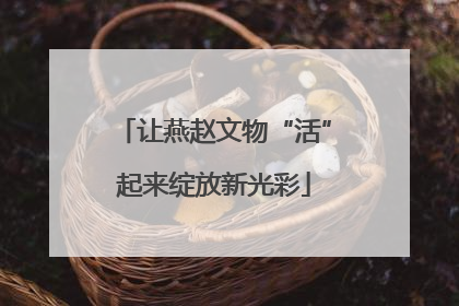 让燕赵文物“活”起来绽放新光彩