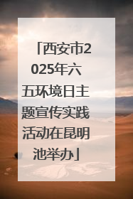 西安市2025年六五环境日主题宣传实践活动在昆明池举办