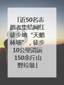 近50名志愿者集结网红徒步地“天鹅林场”，徒步10公里清运150余斤山野垃圾