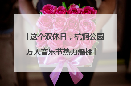 这个双休日，杭钢公园万人音乐节热力爆棚