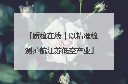 质检在线｜以精准检测护航江苏低空产业
