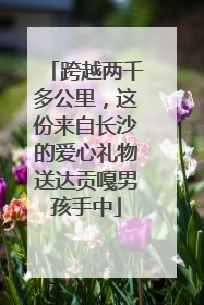 跨越两千多公里，这份来自长沙的爱心礼物送达贡嘎男孩手中